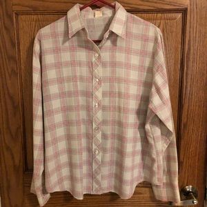 Vintage Plaid Button Down Shirt